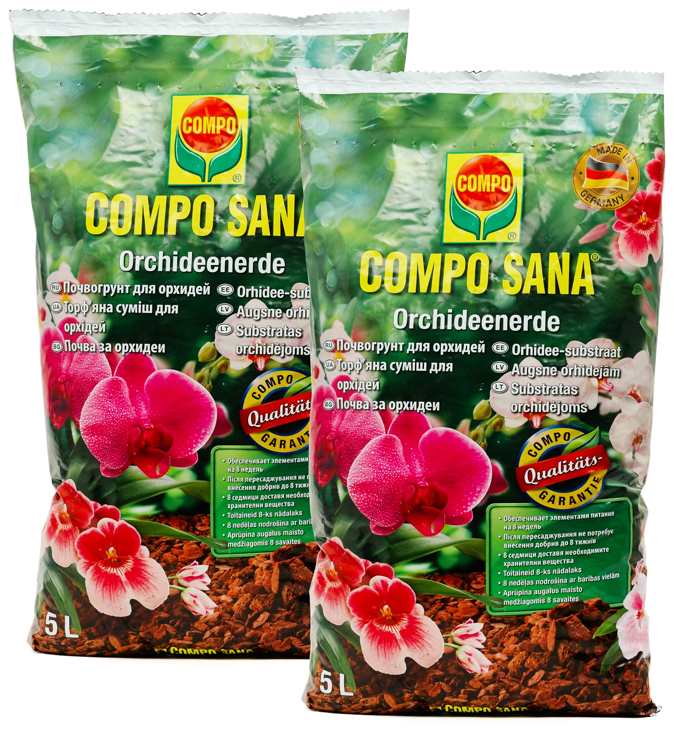 Грунт 1+1 для орхидей COMPO 5+5 л