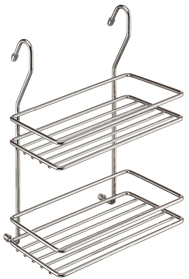 Полка двухъярусная LEMAX хром 280х130 мм