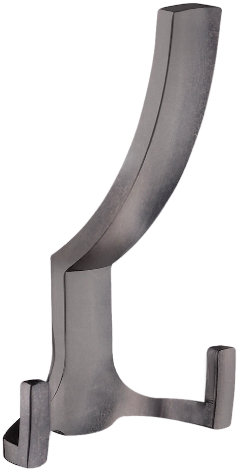 Крючок мебельный рожковый Kerron KR 0340BAZ черный цинк