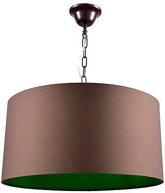 Люстра потолочная 3хE14х60 Вт металлическая коричневая 44x44x23 см