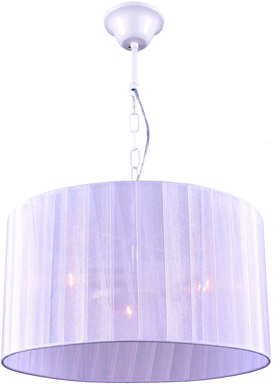 Люстра потолочная 3xE14x60 Вт металлическая белая 42x42x22 см