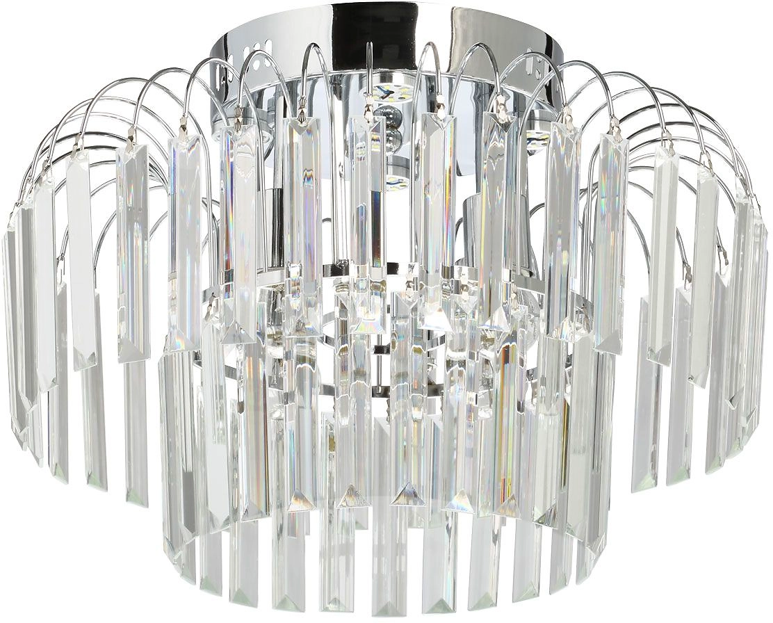 Люстра БРИЗ 4хE27х60 Вт хром 29х29х42 см