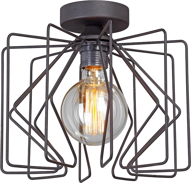 Потолочная люстра Vitaluce V4733-1/1PL черная 1ХE27Х60Вт