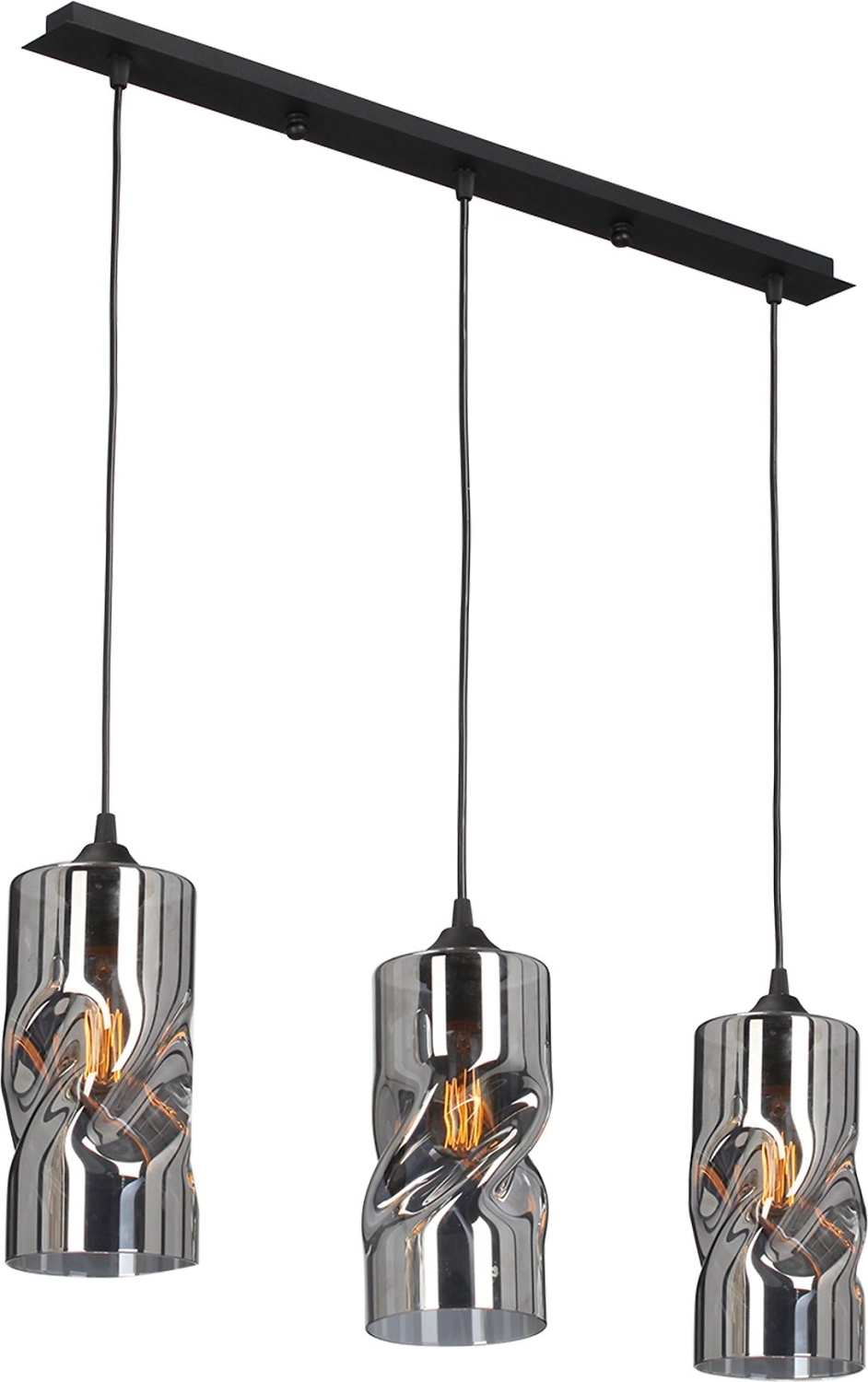 Подвесная люстра Vitaluce V4853-1/3S черная 3ХE27Х40Вт