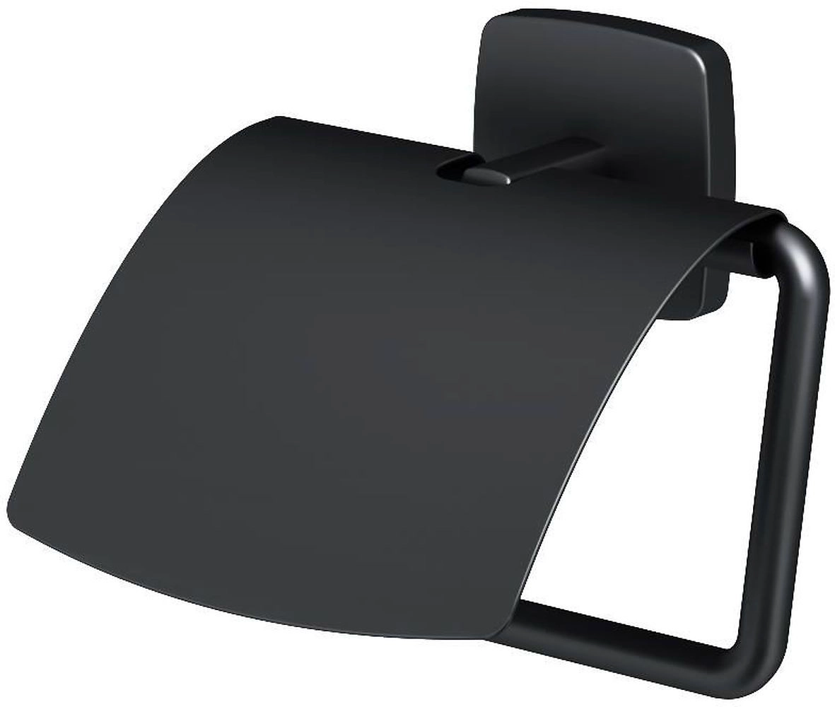 Держатель для туалетной бумаги с крышкой AM.PM GEM черный