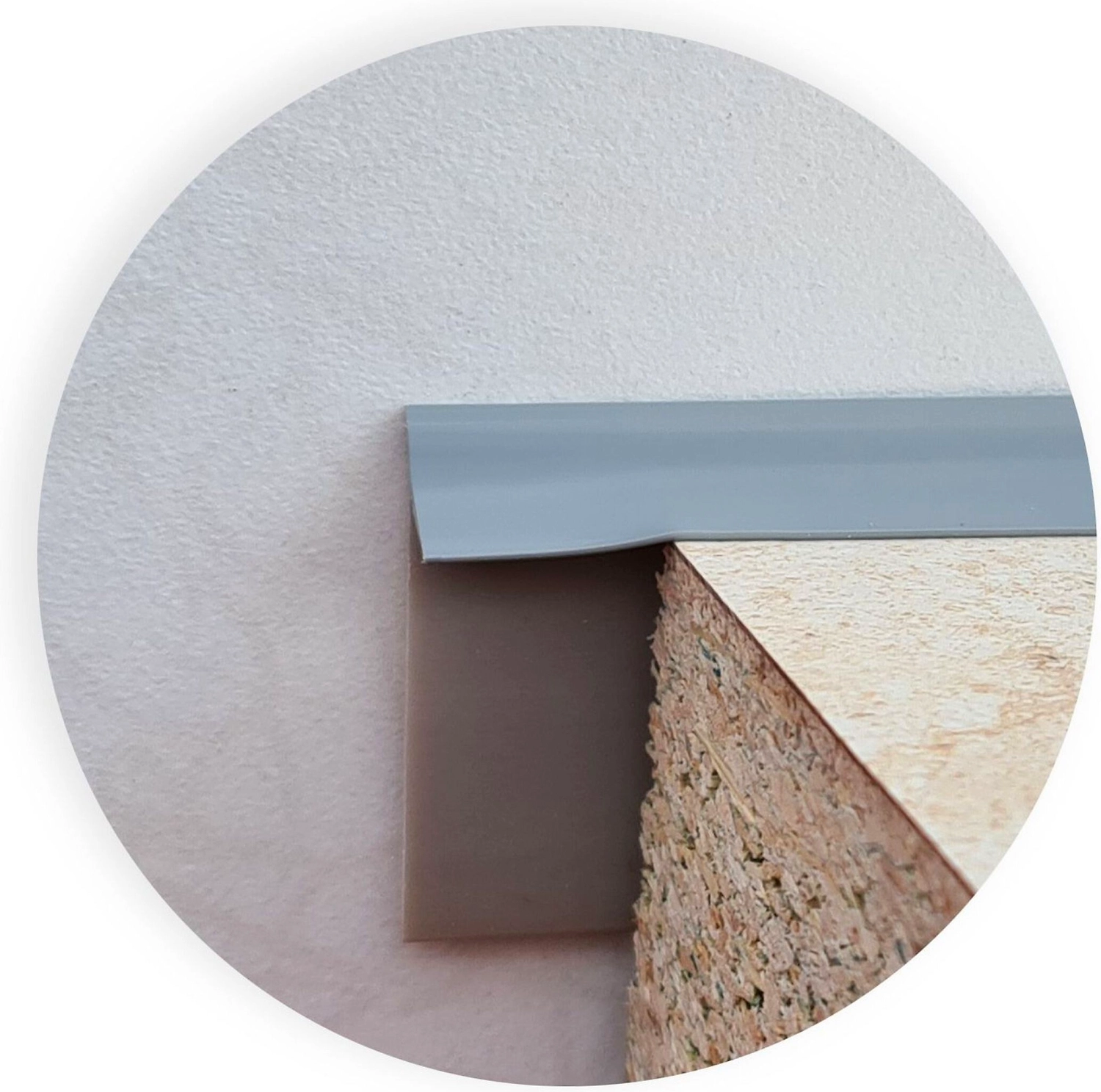 Плинтус для столешницы ПВХ матовый серый 3050 мм 