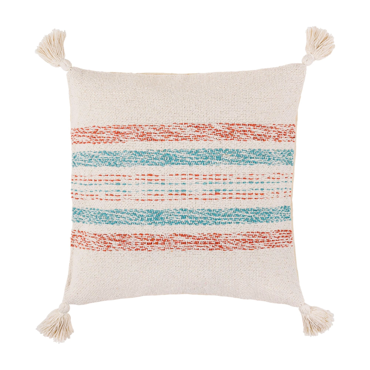 Декоративная подушка Desert бежевая, коричневая, голубая 40х40 см 