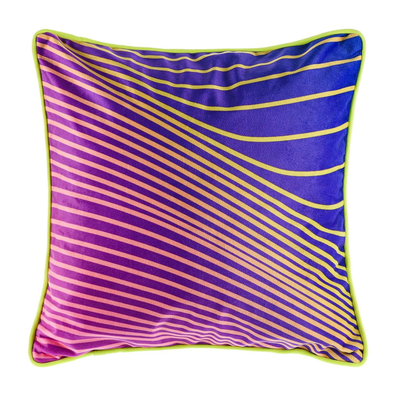 Декоративная подушка Karim фиолетовая желтая 40х40 см