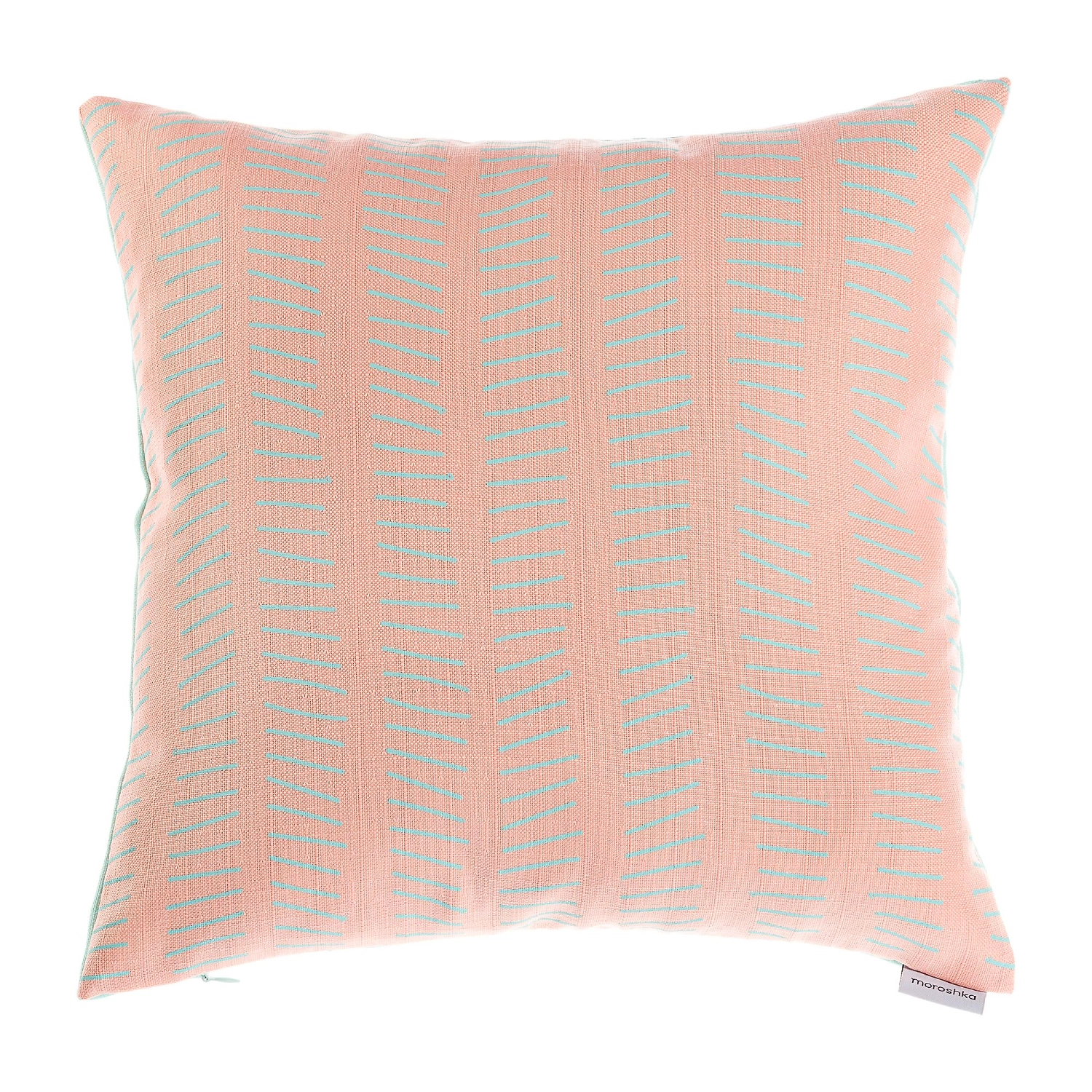 Декоративная подушка MCNY розовая, зеленая 40х40 см 