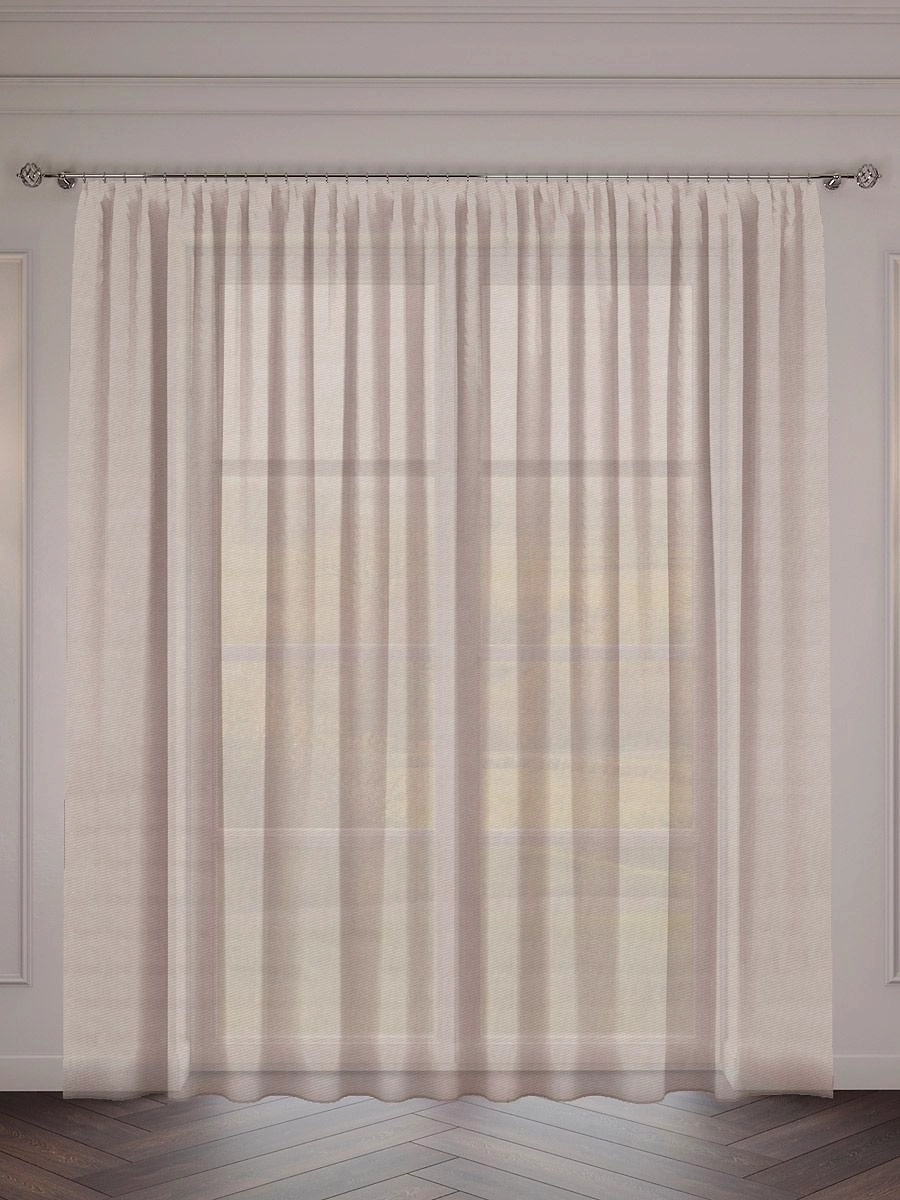 Штора тюлевая Селаник Пепельная роза 300х270 см