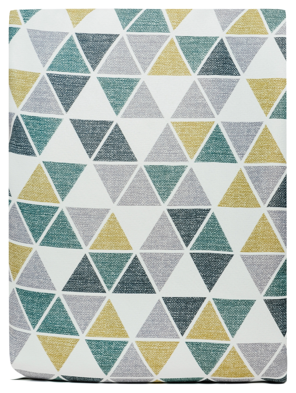 Штора рогожка Треугольник зеленая 200х270 см