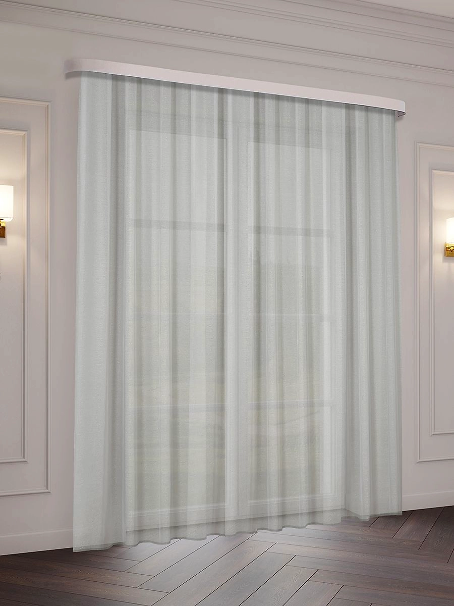 Штора тюлевая Классика серебристая 300х270 см