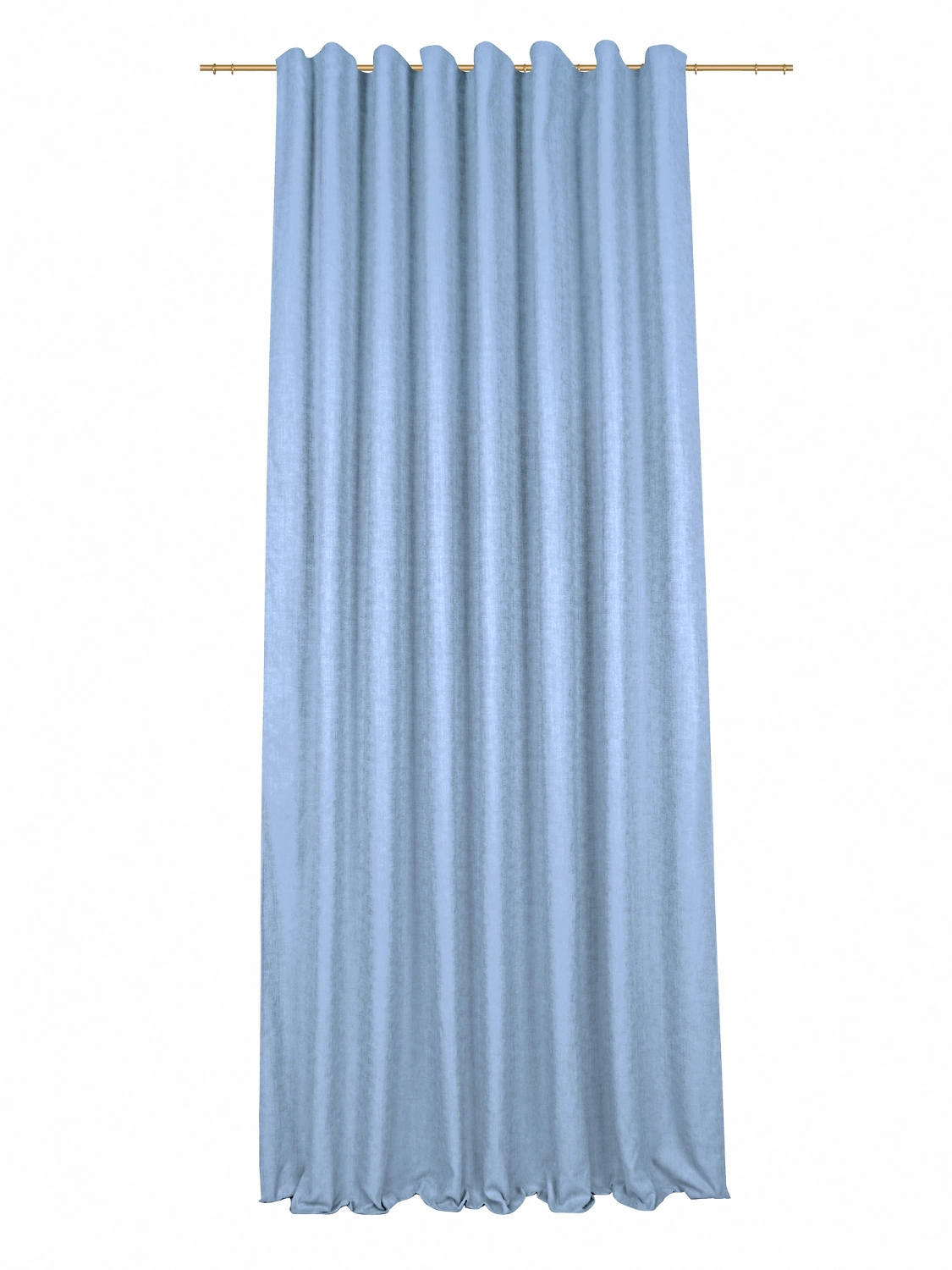 Штора портьерная Шеннилл голубая 200х280 см