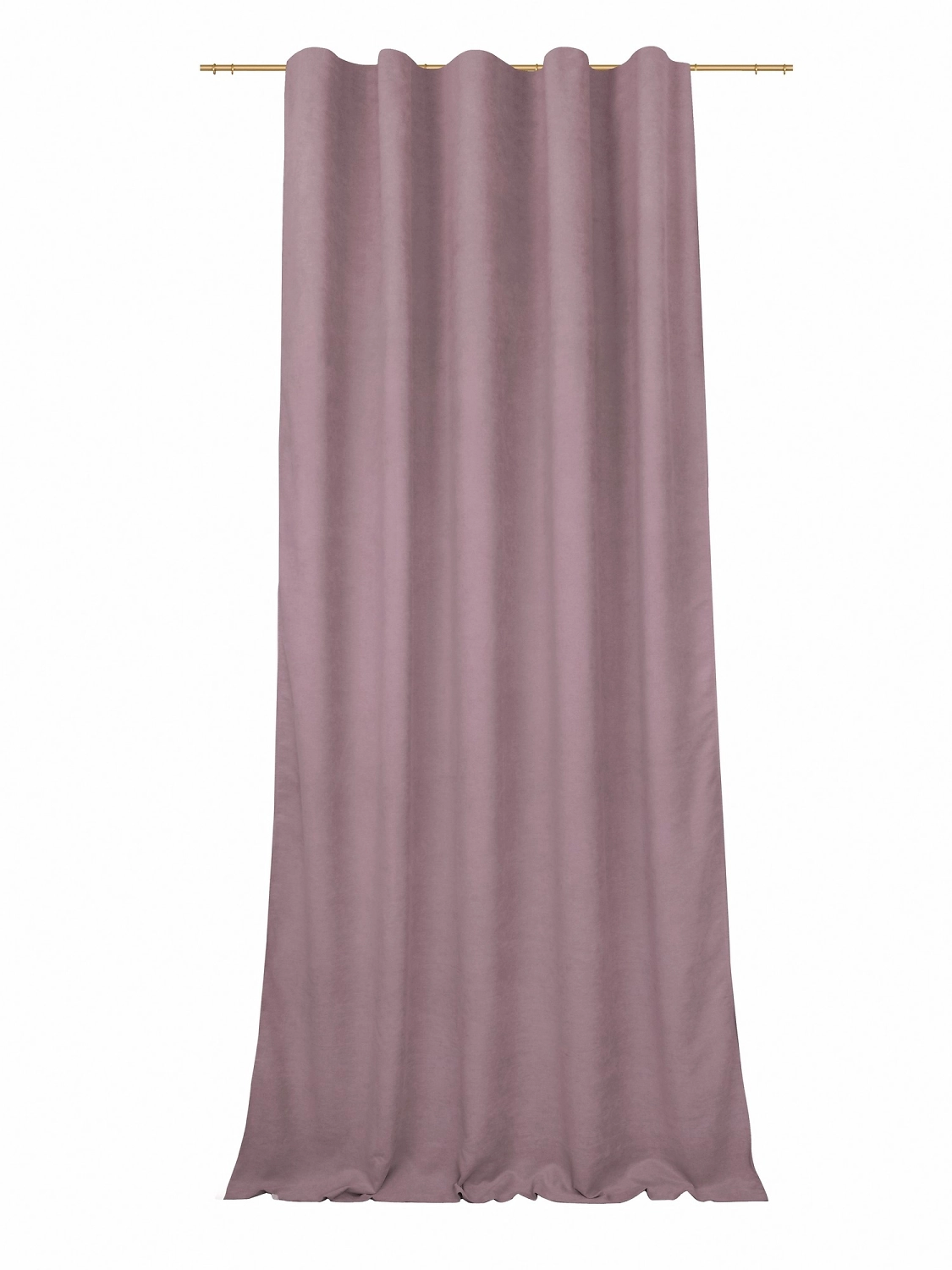 Штора портьерная Однотонная пыльно-розовая 140х280 см