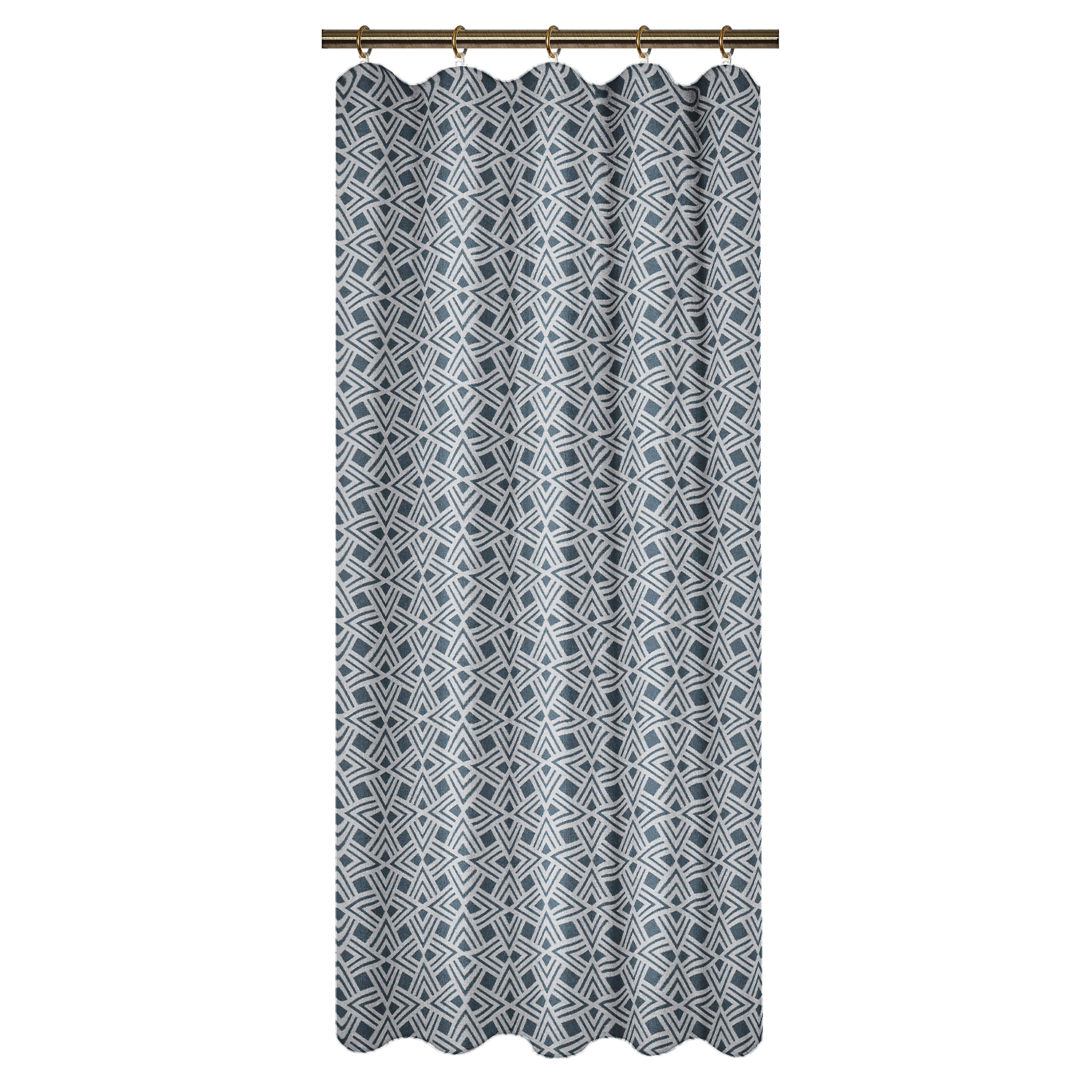 Штора хлопок на ленте Геометрия 145х180 см