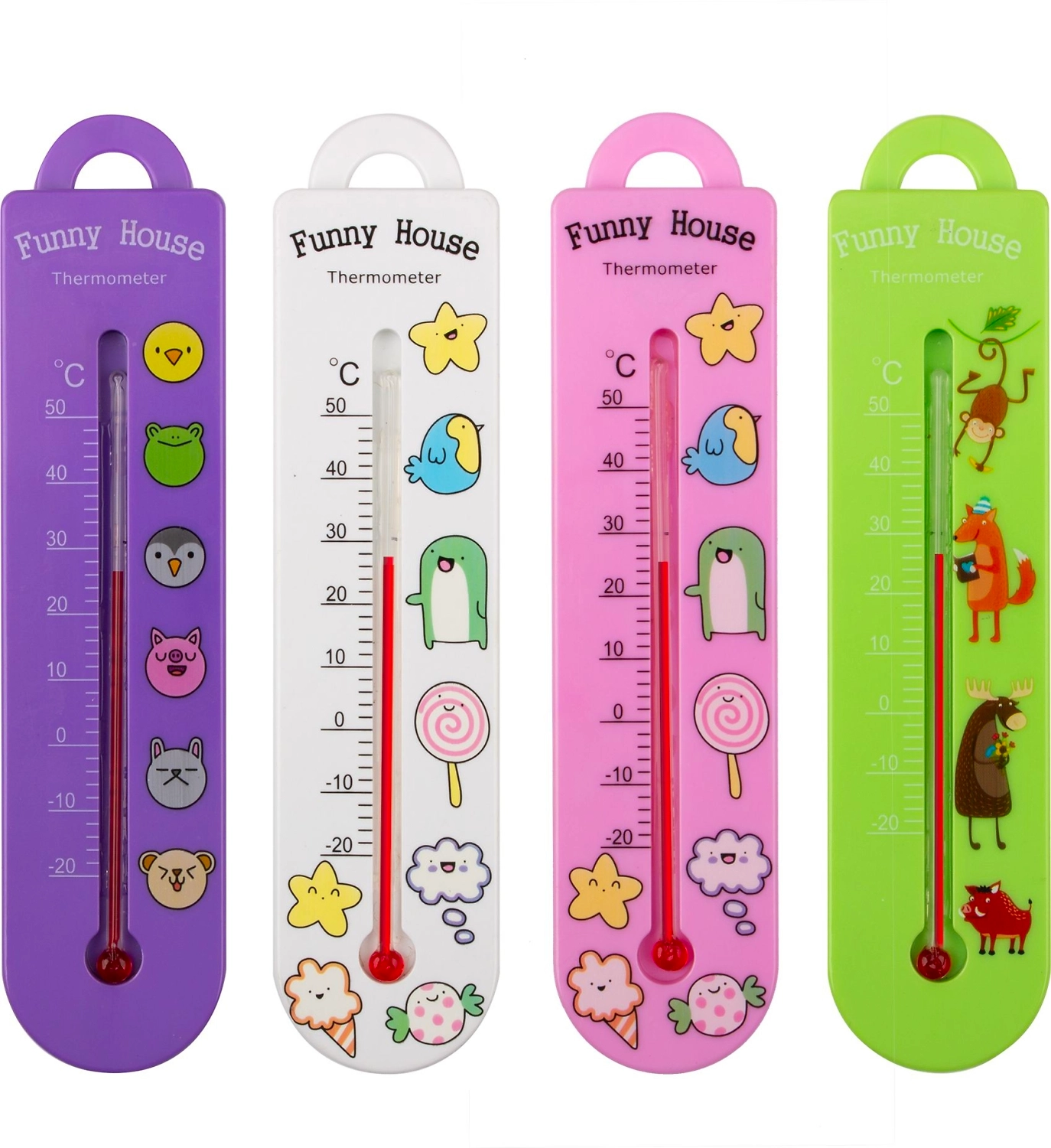 Термометр GARDEN SHOW FUNNY HOUSE 17х4 см