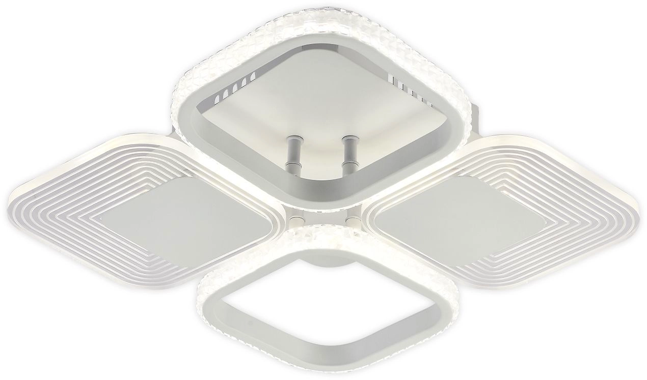 Люстра ESCADA 4хLEDх45 Вт белая 36х36х10 см