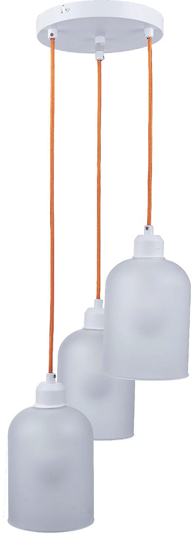 Подвес желтый провод 3хЕ27х75 Вт белый 118x26 см