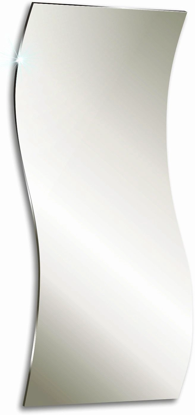 Зеркало волна SILVER MIRROR серебро 53.5х125 см