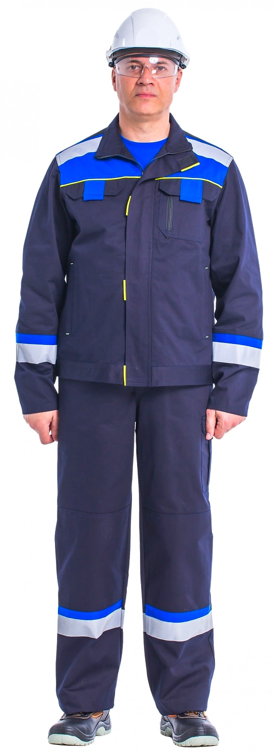 Костюм мужской БОСТОН темно-синий/васильковый 44-46/3-4 размер