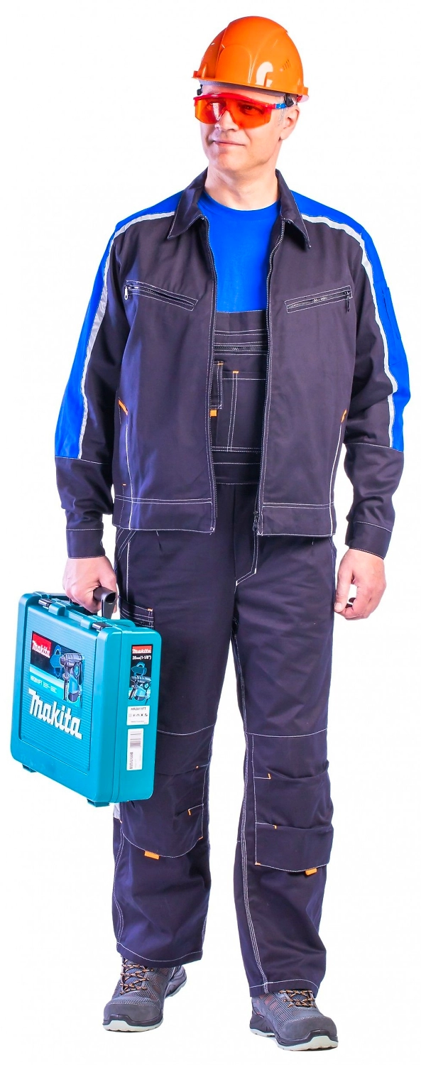 Костюм мужской ДЖЕТ темно-синий/васильковый 52-54/3-4 размер