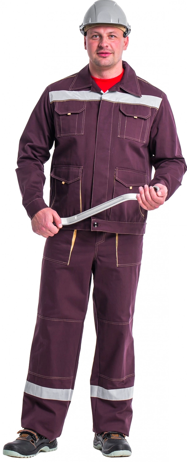 Костюм мужской ТРОЯ коричневый соп 60-62/5-6 размер