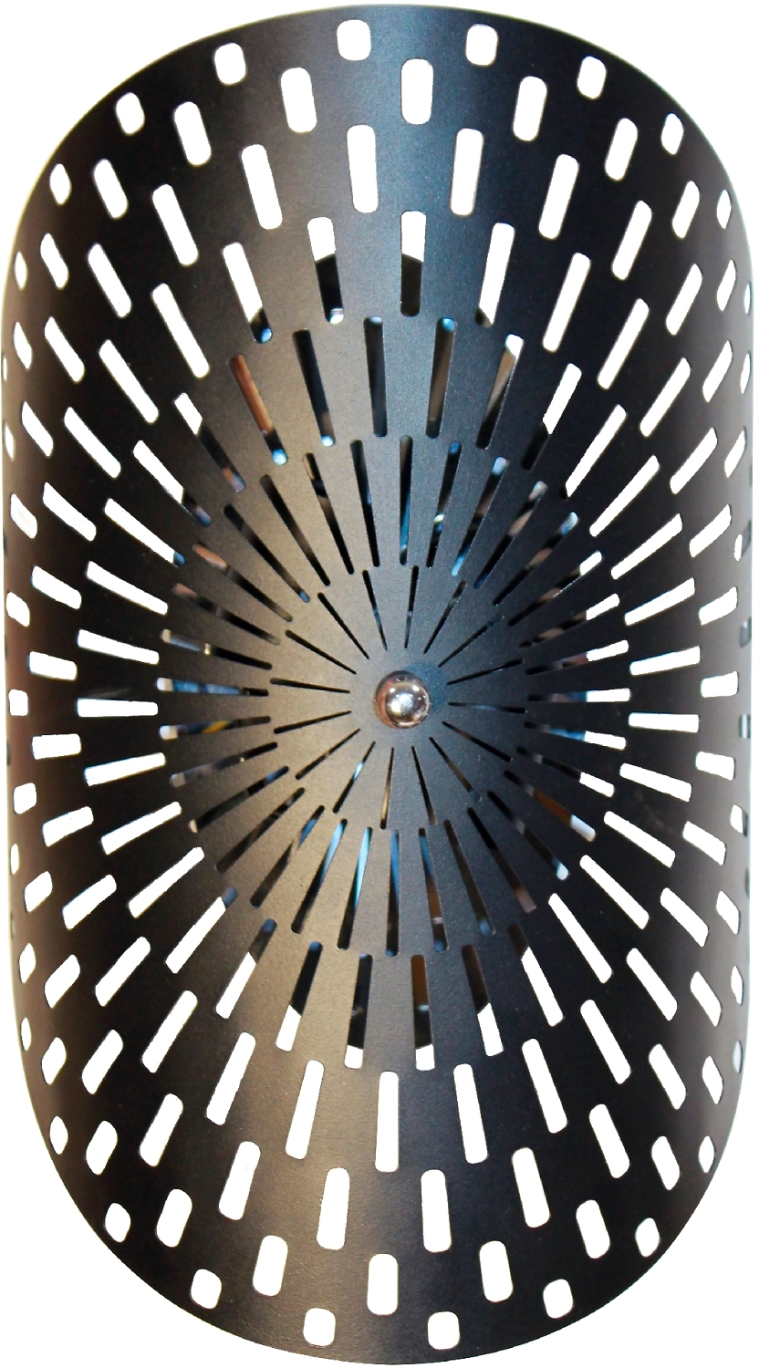 Бра настенное 2xE27x60 Вт черный муар 25x38x14,6 см