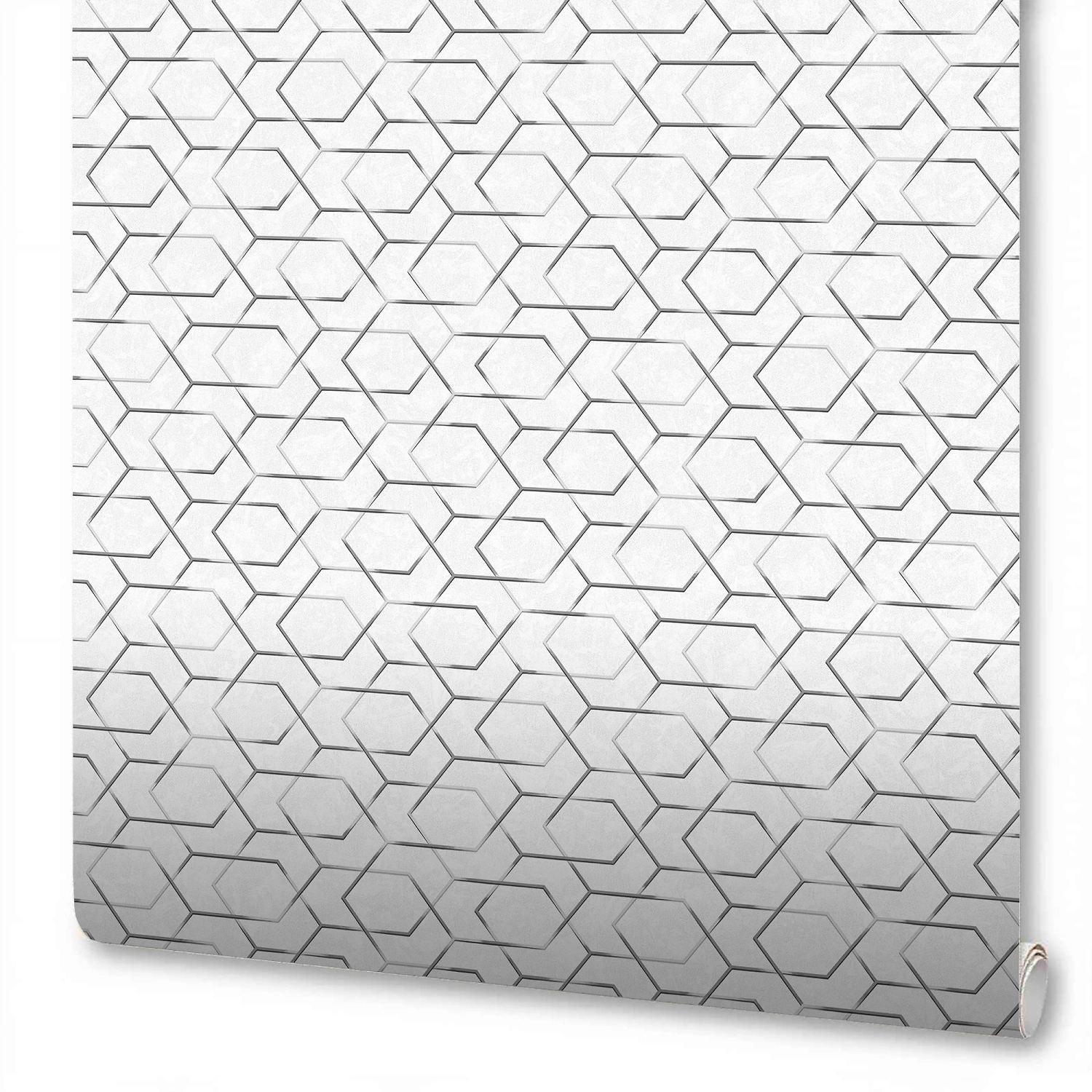 Виниловые обои Industry Omega 168554-20 белые 1,06х10,05 м