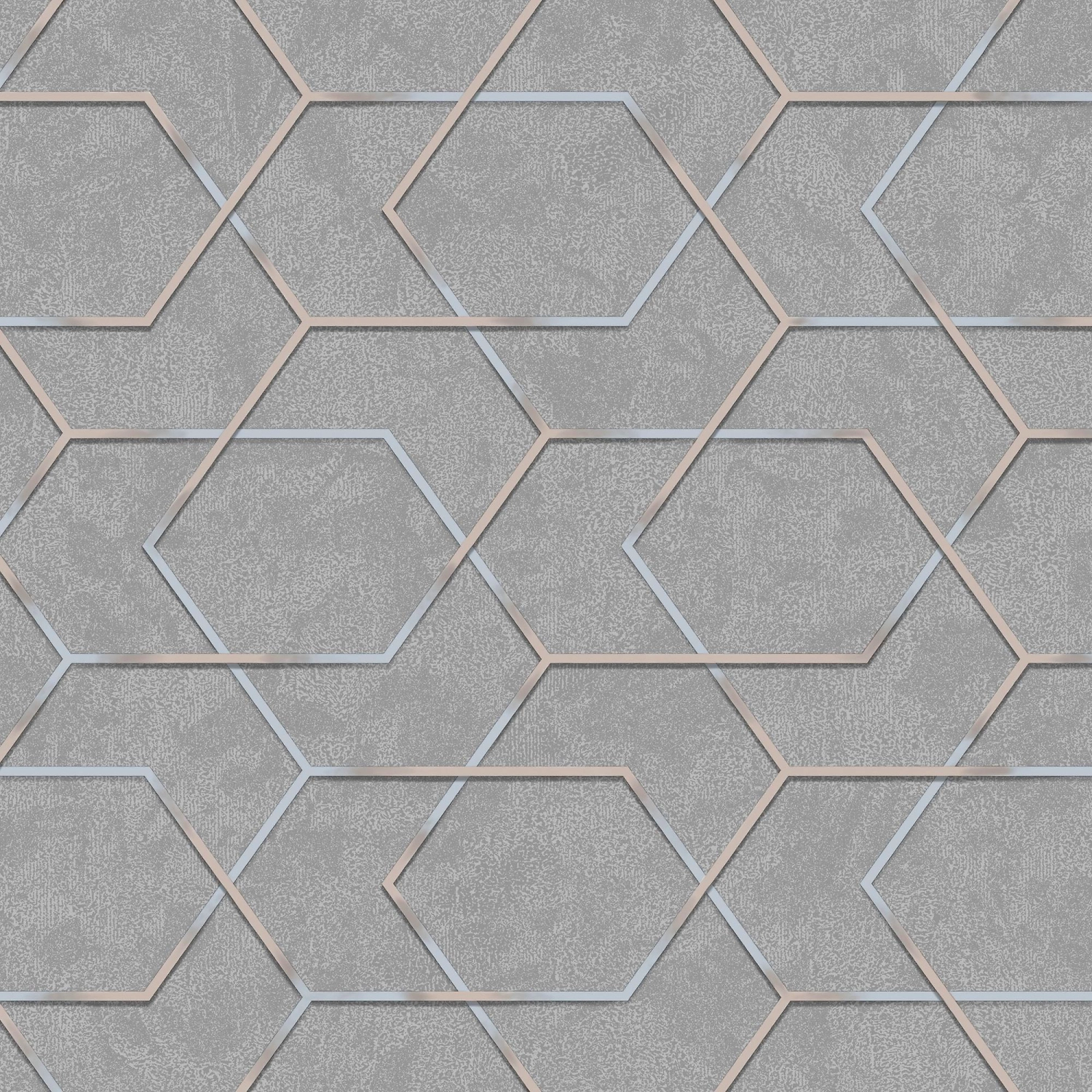 Виниловые обои Industry Omega 168554-26 серые 1,06х10,05 м