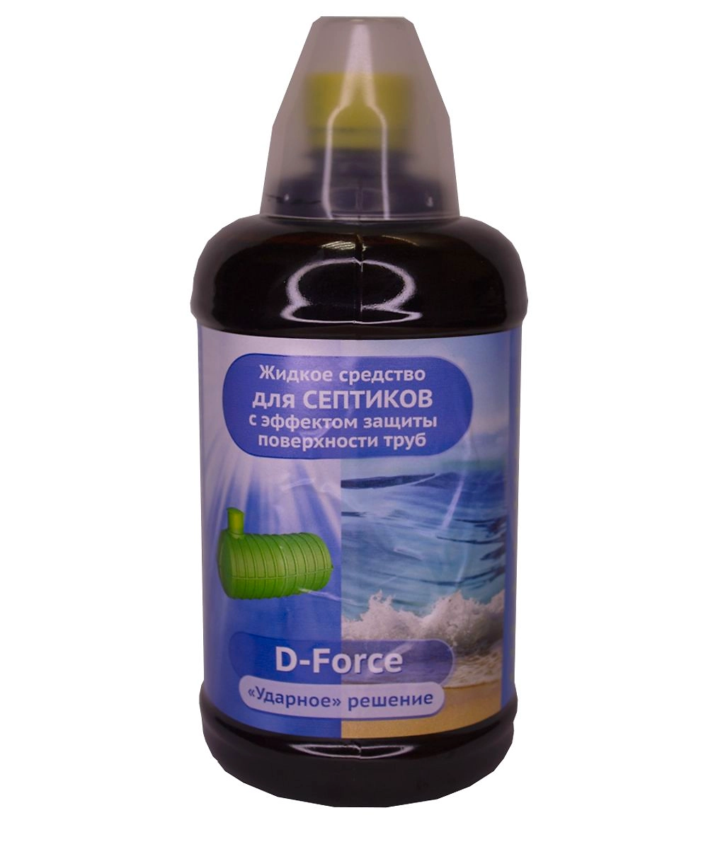 Биопрепарат для септиков Ваше хозяйство D-Force 1 л
