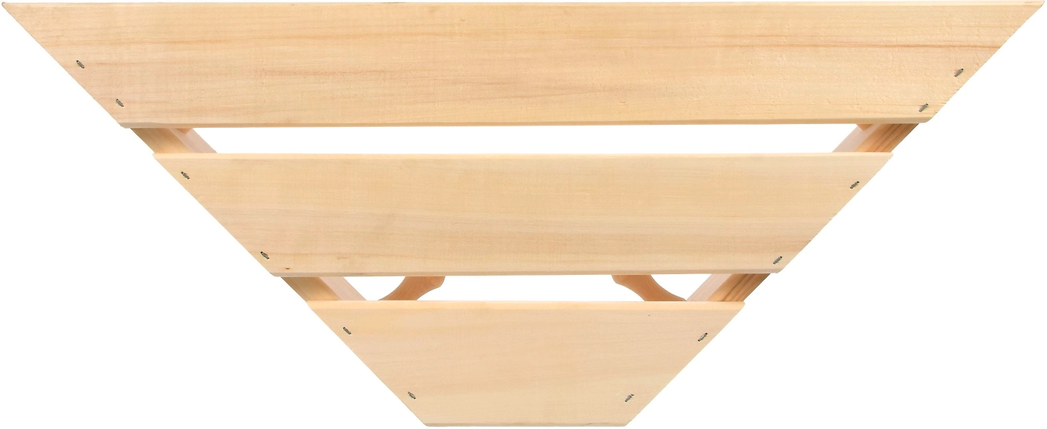 Полка с вешалкой угловая Банные штучки 4 крючка 58х11х29 см липа 