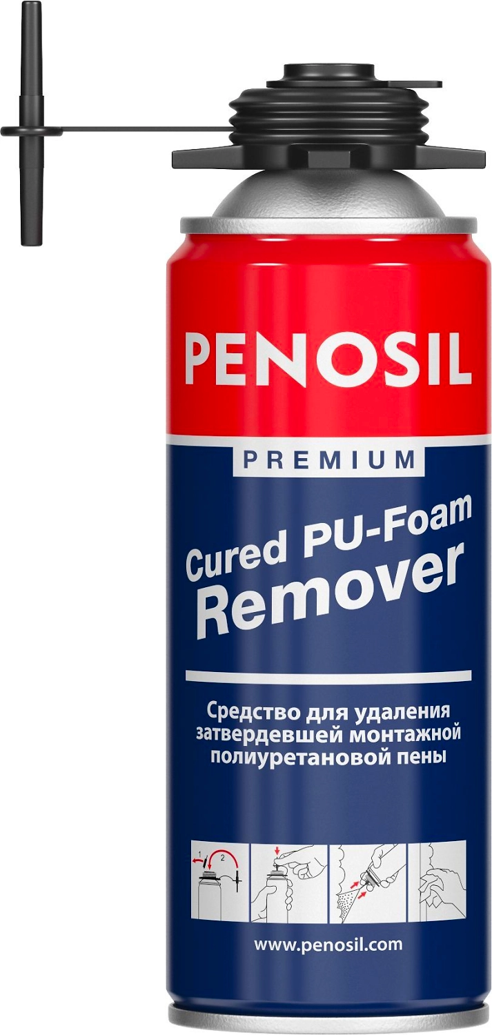 Очиститель застывшей монтажной пены PENOSIL Premium 