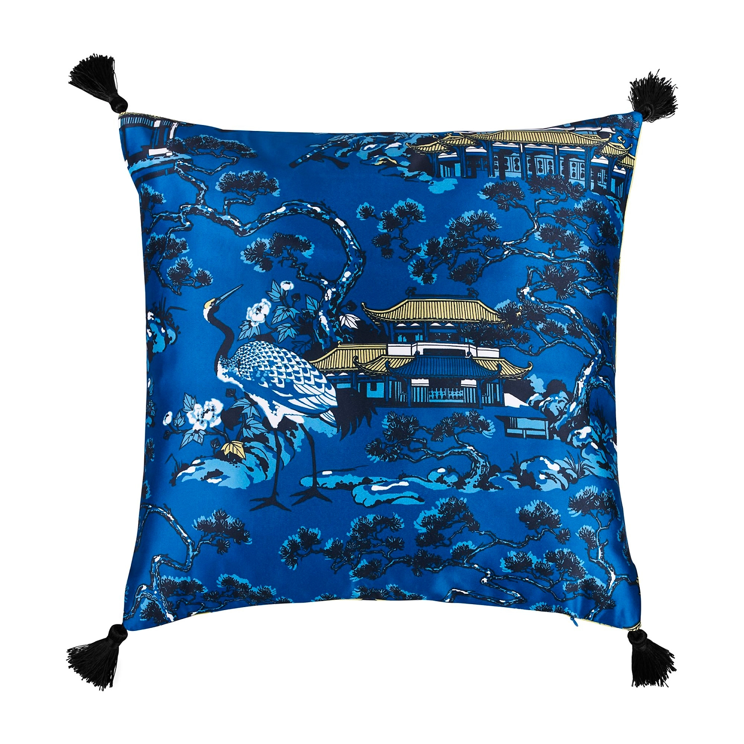 Декоративная подушка Moroshka Kitayskaya 40x40 см, цвет желто-зеленый