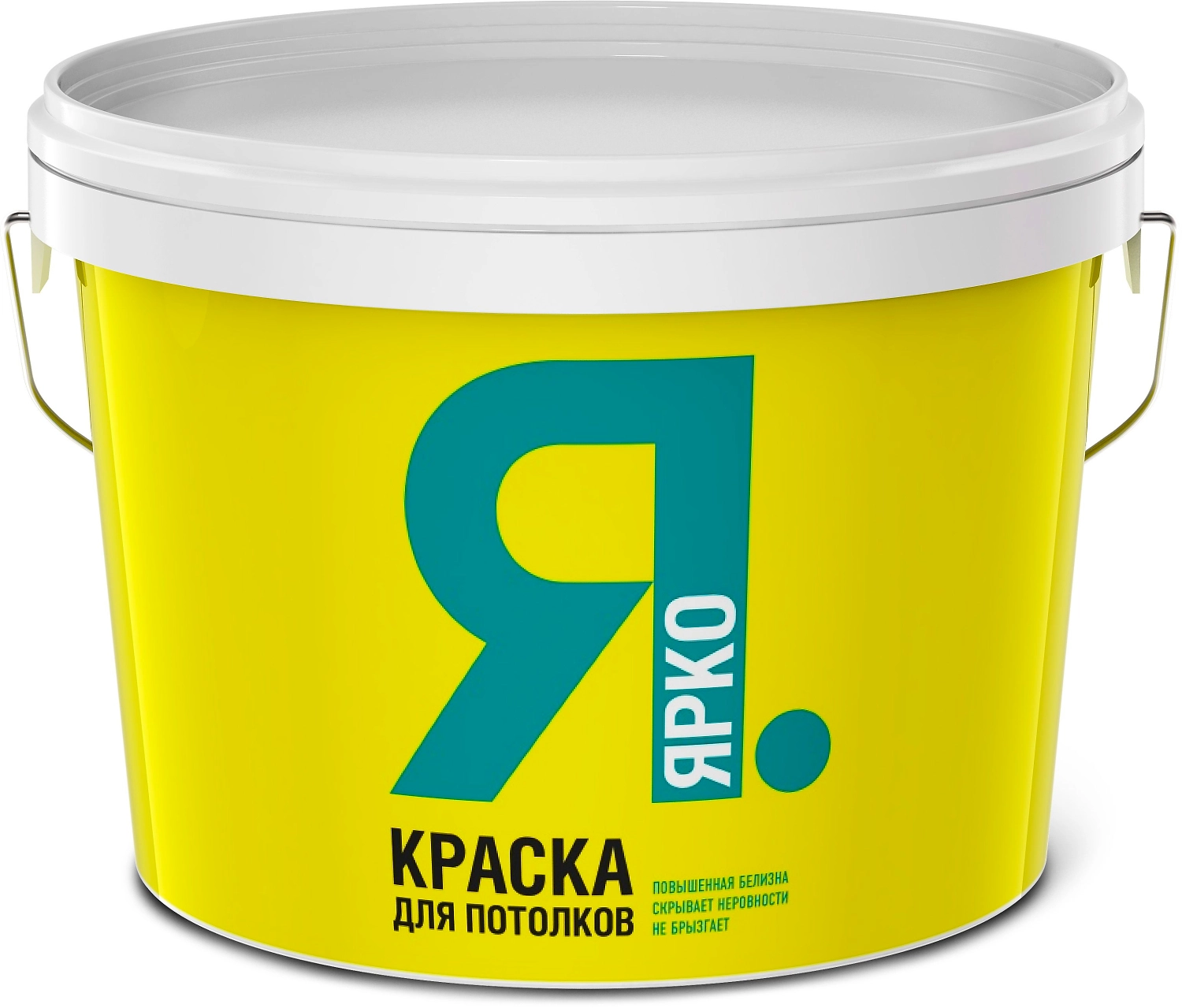 Краска для потолков ЯРКО белая ведро 14 кг