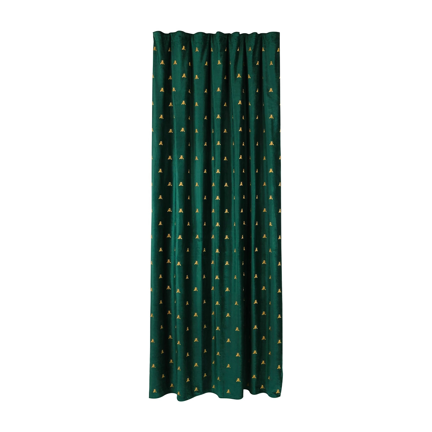 Штора готовая Moroshka Zolotoy Roy 160x270 см, цвет зеленый 