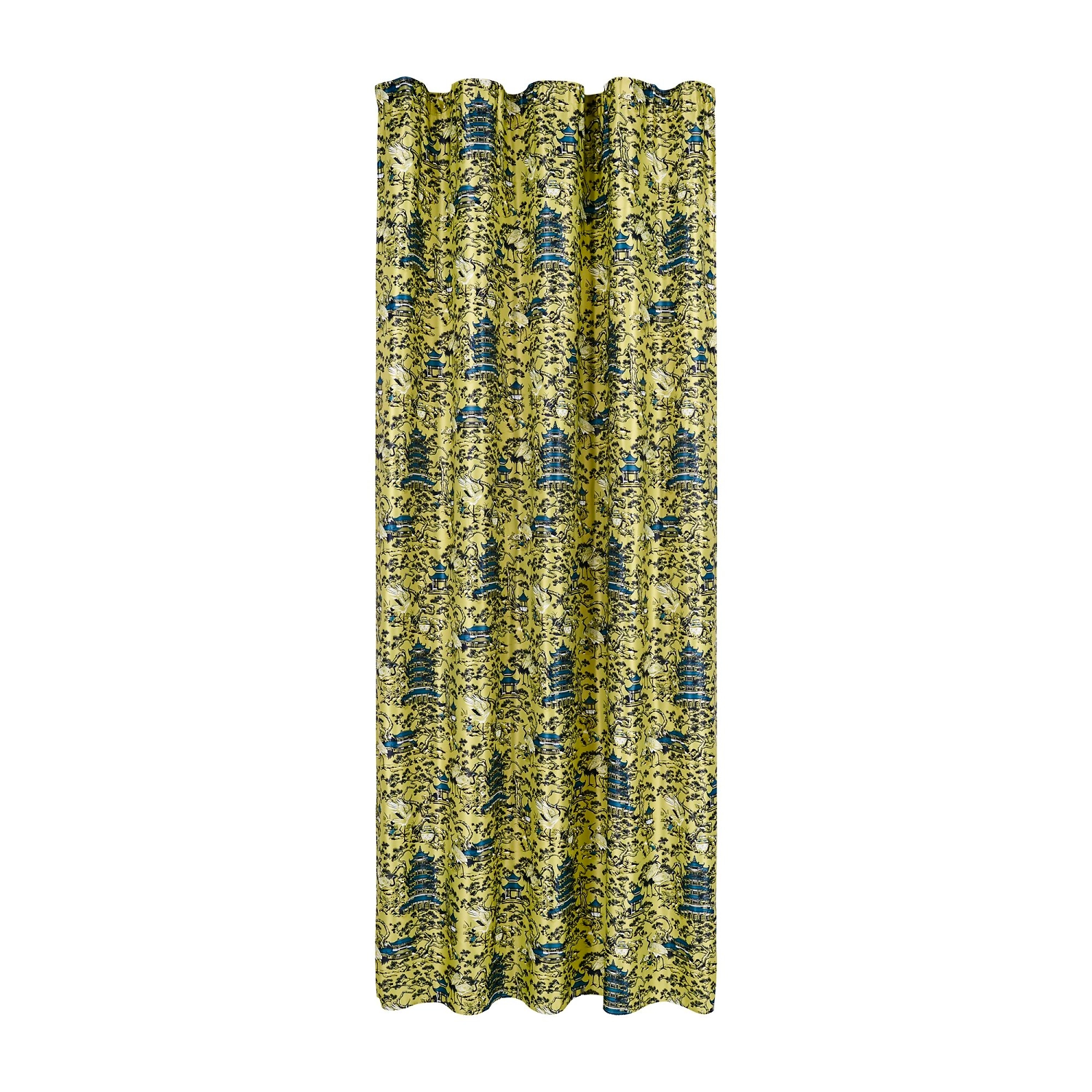 Штора готовая Moroshka Kitayskaya 160x270 см, цвет зеленый 