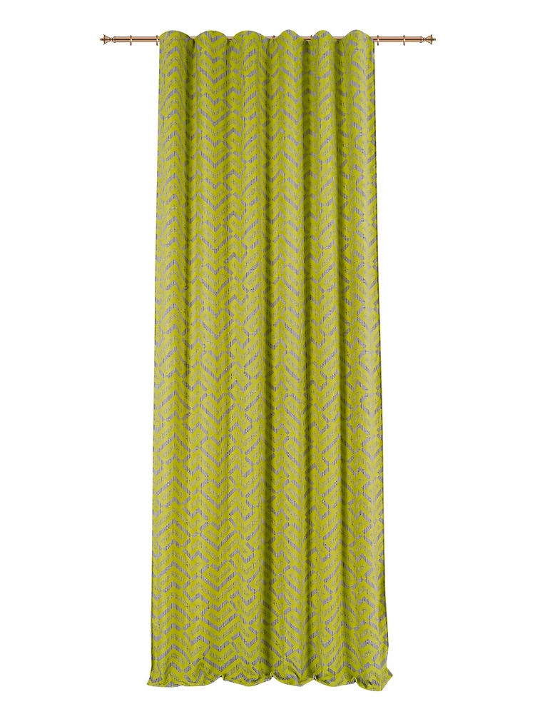 Штора готовая Miamoza жаккард 140х280 см желтый