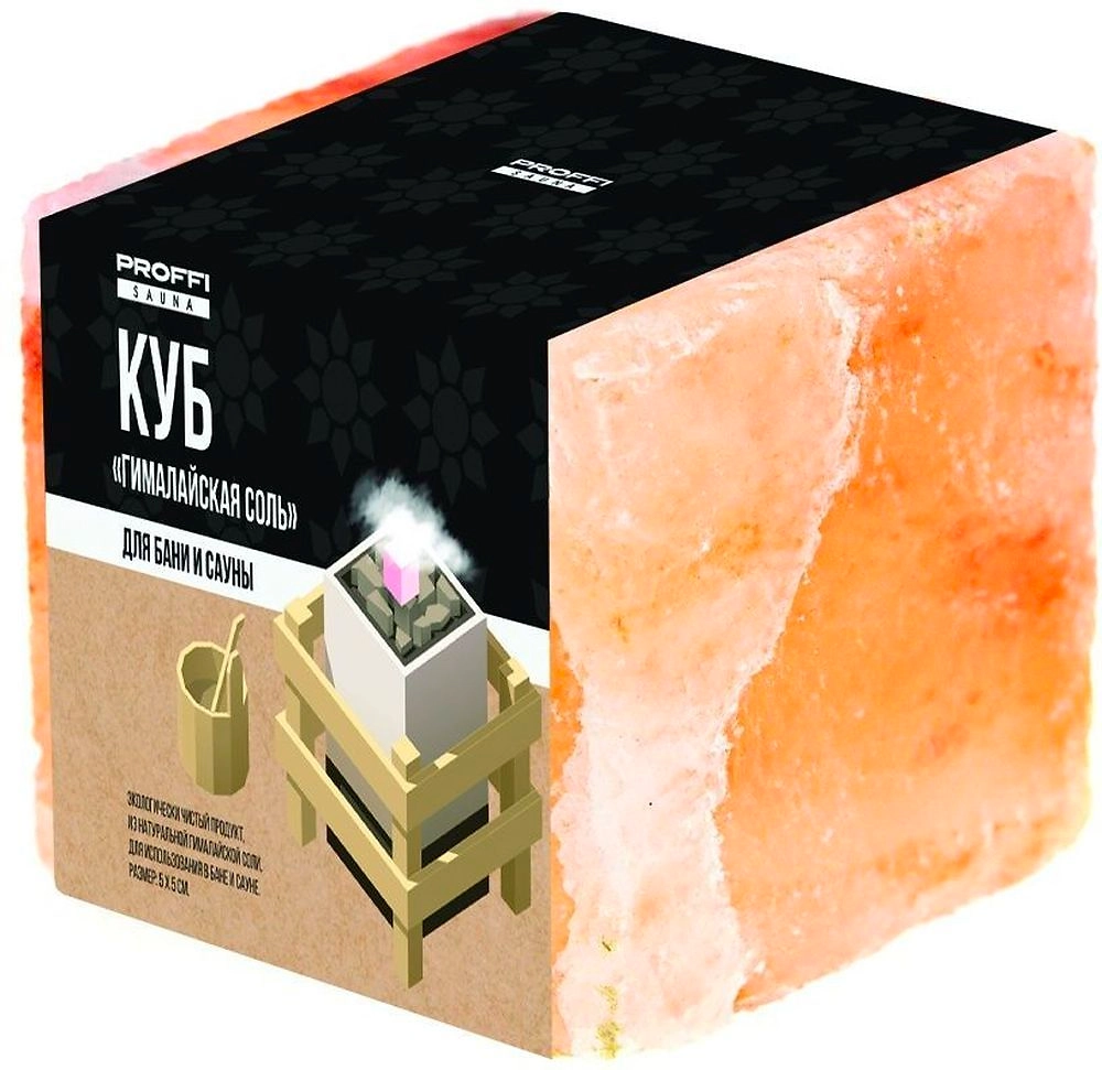 Гималайская соль для бани "Куб", размер 5х5 см PS0814