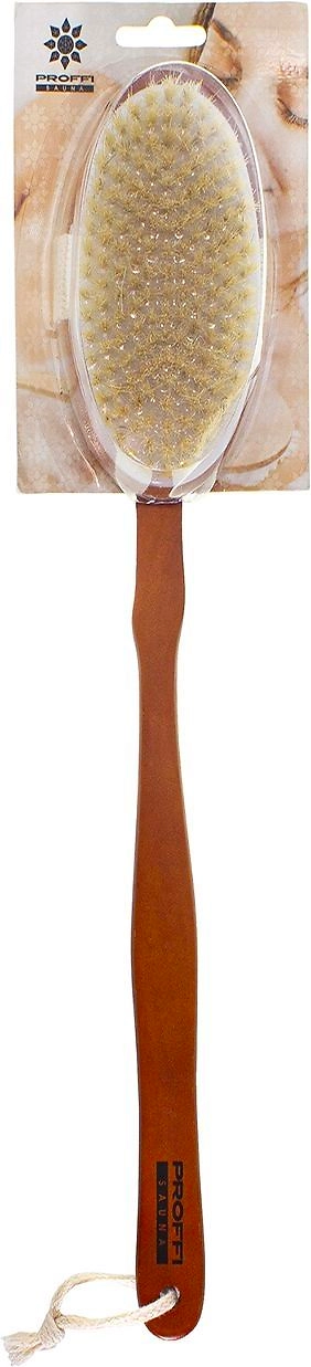 Щетка для тела с натуральной щетиной, PROFFI SAUNA
