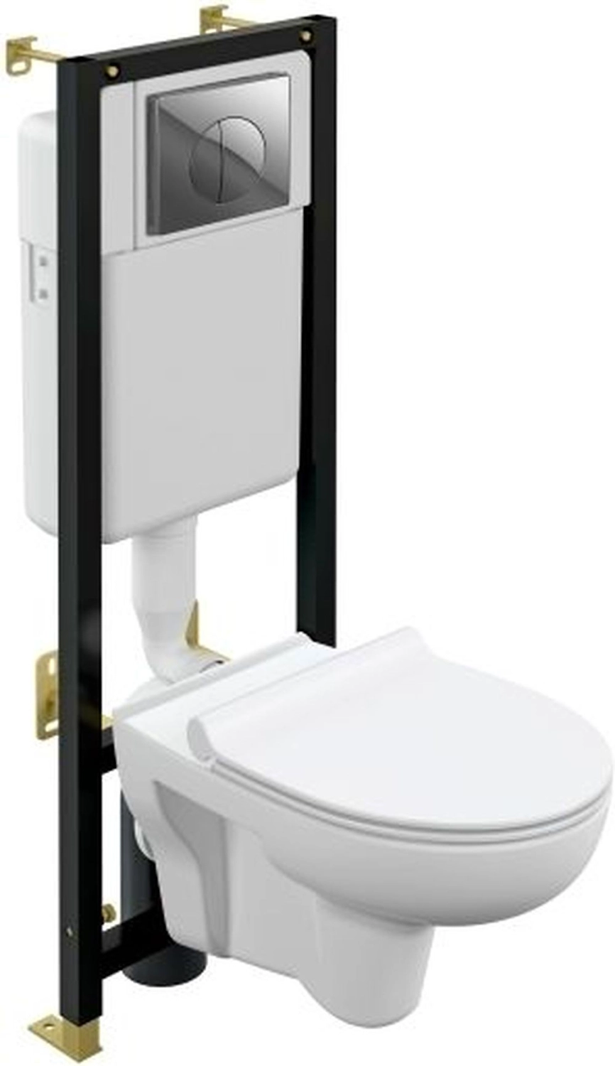 Комплект NATURE CO DPL EO slim кнопка LEON пластик хром глянцевый