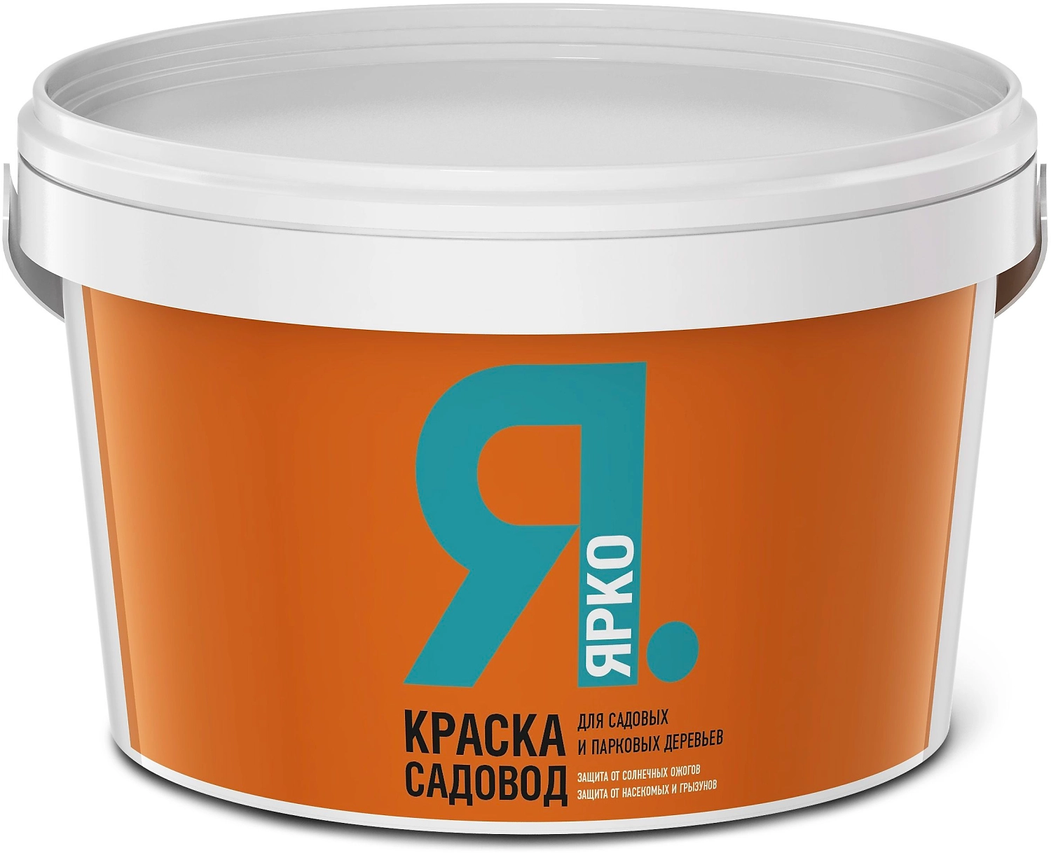 Краска для садовых и парковых деревьев САДОВОД белая ведро 2,5 кг