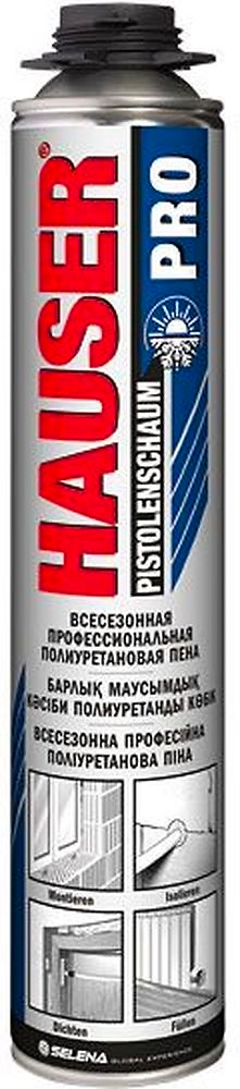 Hauser PRO пена полиуретановая всесезонная профессиональная 620 мл
