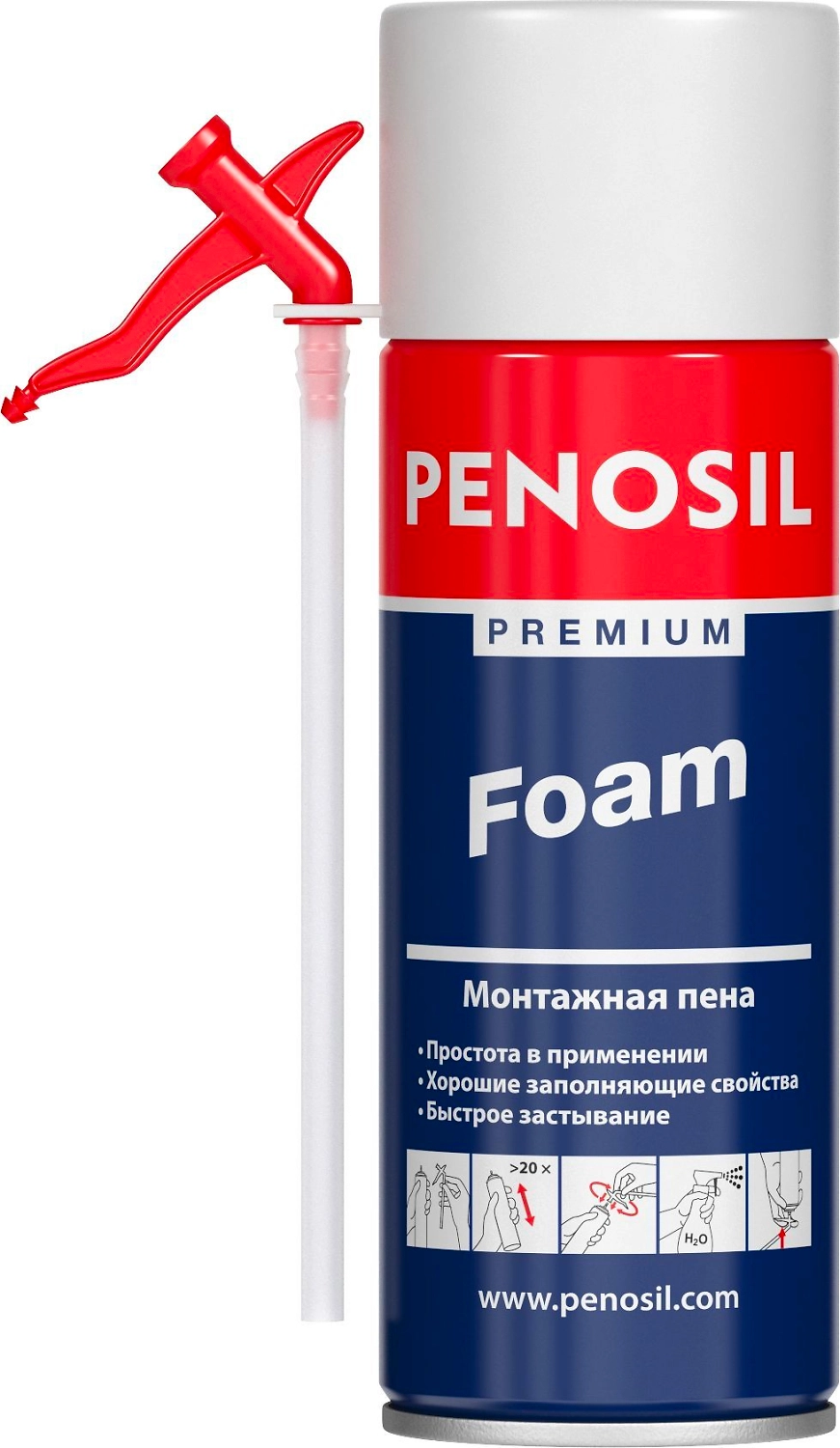 Бытовая монтажная пена PENOSIL Premium Foam 340 мл