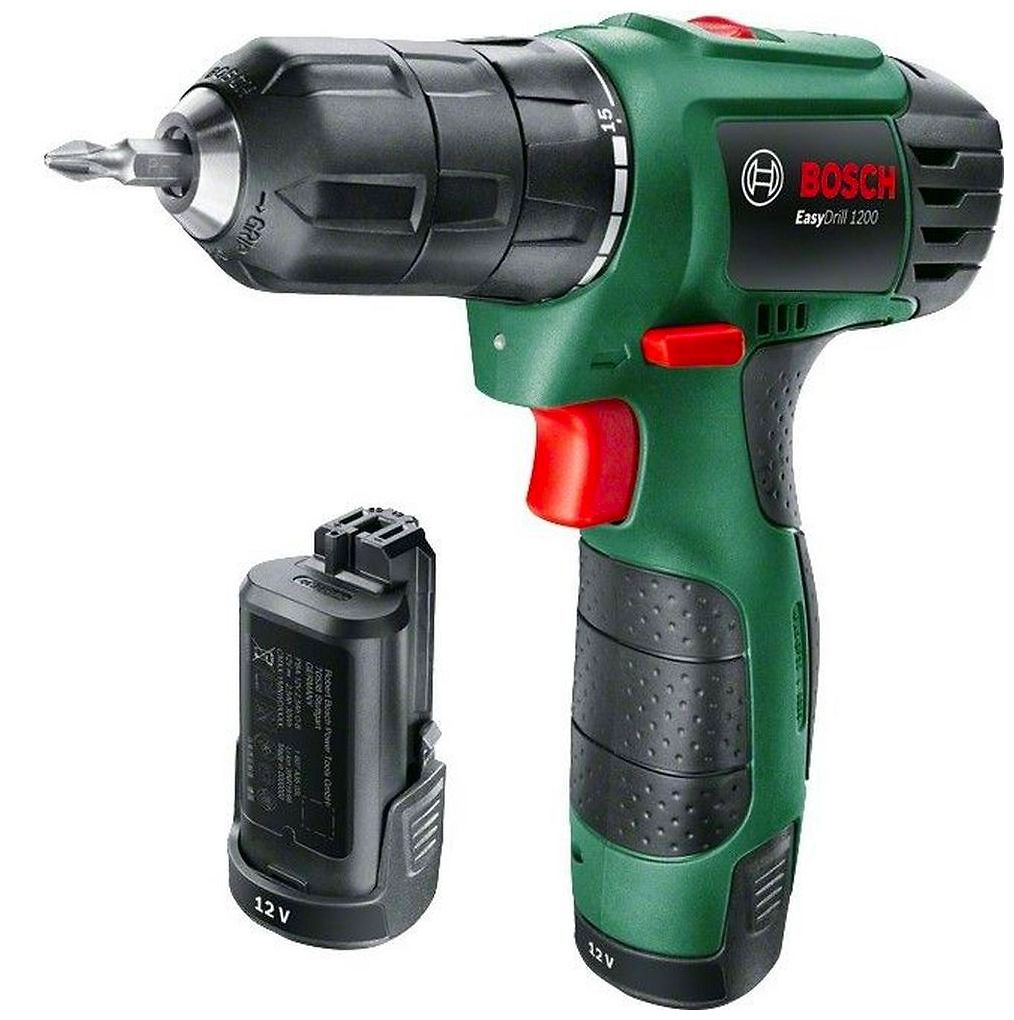 Дрель-шуруповерт BOSCH EasyDrill 1200 +2 АКБ без ЗУ (06039A210B)