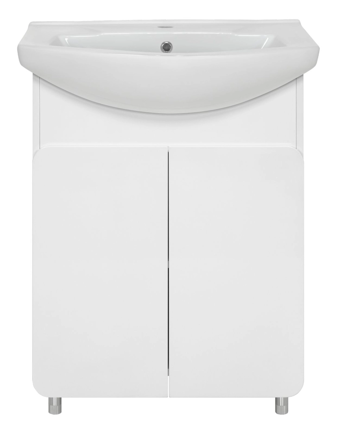 Тумба напольная под раковину  MISTY Чегет 70х63 см МДФ белая