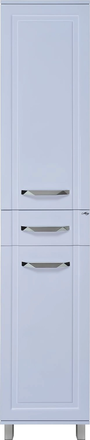 Пенал напольный MISTY Терра 40х190 МДФ серо-голубой