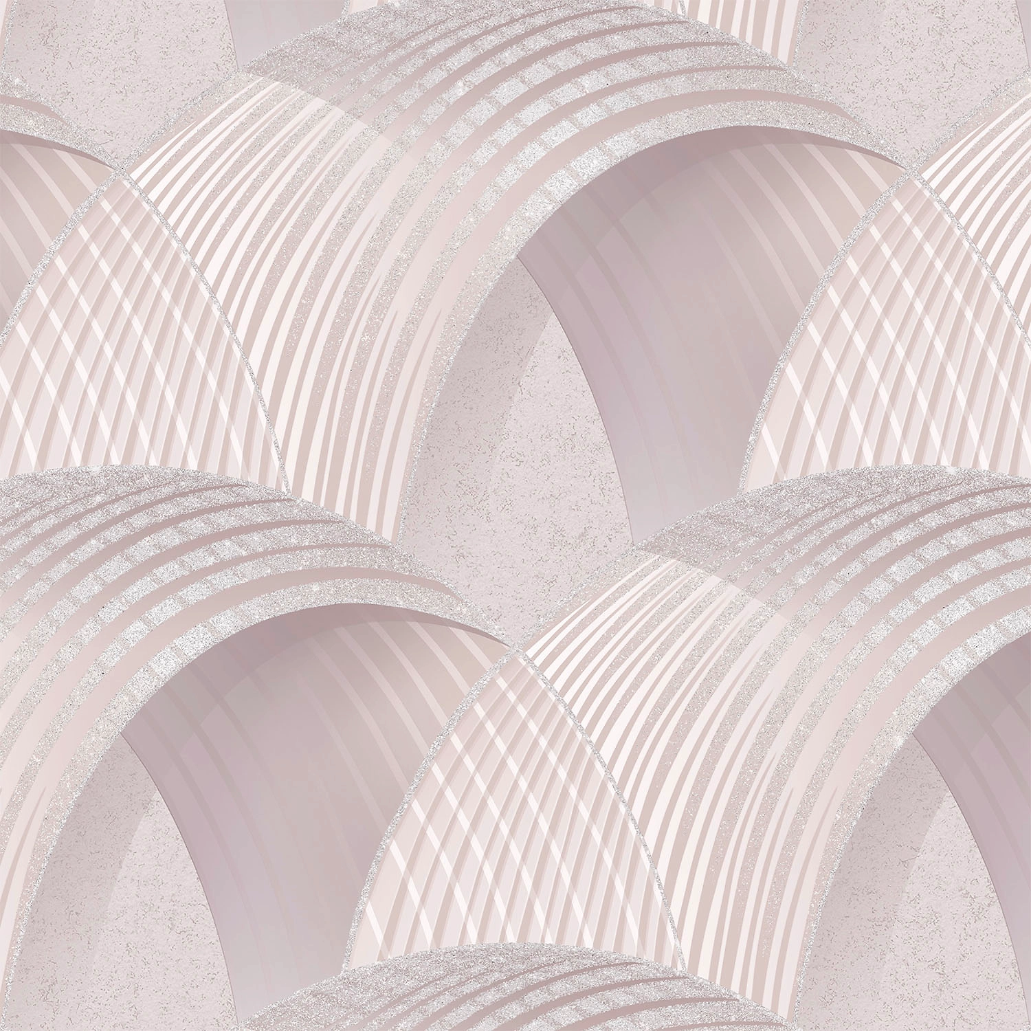 Виниловые обои WallSecret Escher 8653-24 бежево-розовые 1,06х10,05 м