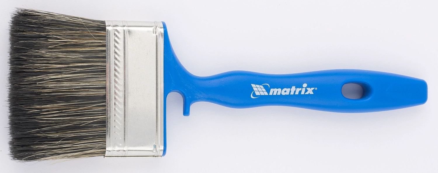 Кисть флейцевая для водных красок Matrix смешанная щетина 75х17 мм