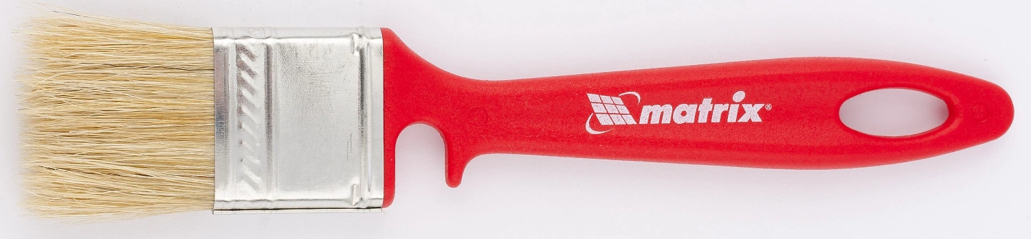 Кисть флейцевая для эмалей Matrix натуральная щетина 35х10 мм