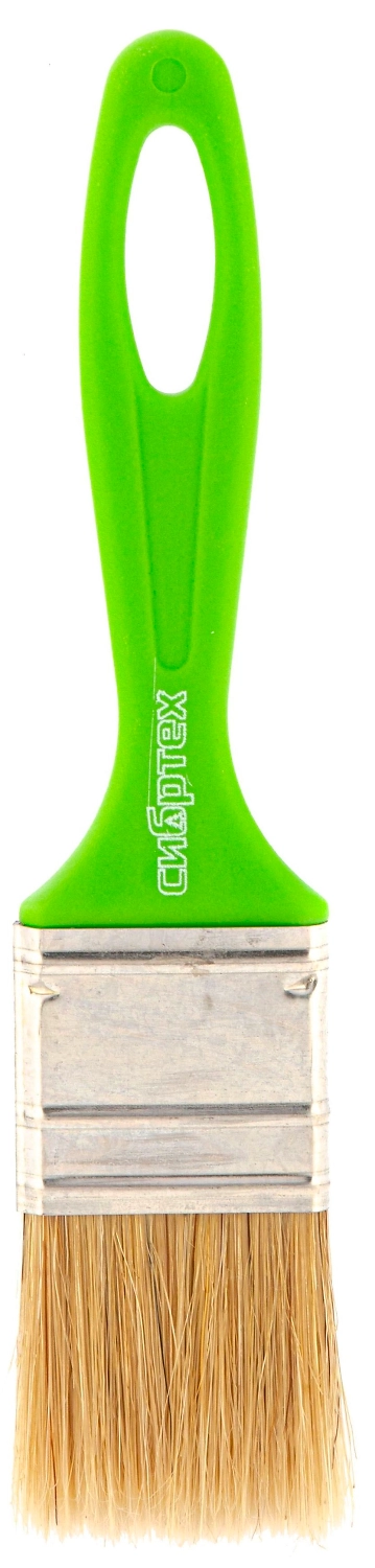 Кисть флейцевая Сибртех "Евро" натуральная щетина 35x8 мм